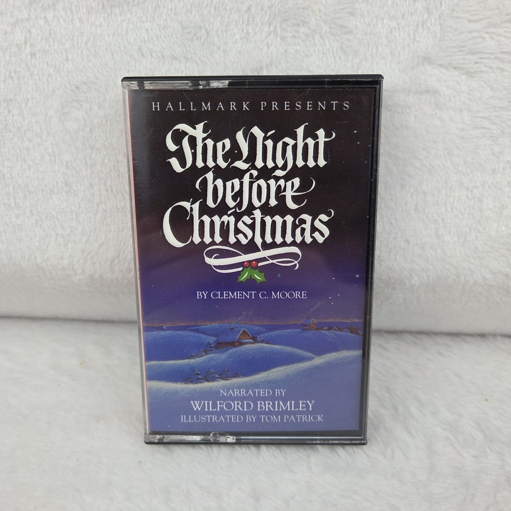 Hallmark The Night Before Christmas Cassette Tape 1988 Wilford Brimley Tested